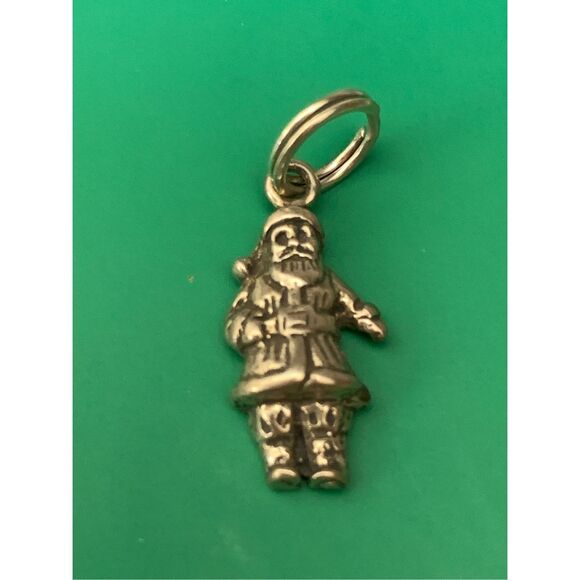 Santa Sterling Silver Jewelry Charm #Christmas #santa - Picture 1 of 3
